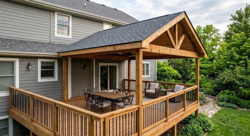Porch Roofing Installation in Framingham, MA