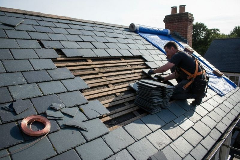Local Slate Roof Construction pros at work